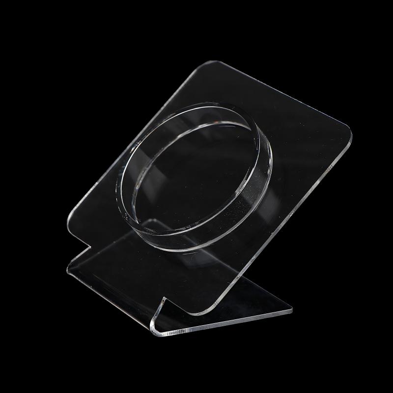 Acrylic Bracelet Holder Display Stand for 12 Bangles Transparent Jewelry Organizing Rack for Store Counter and Home Storage Display