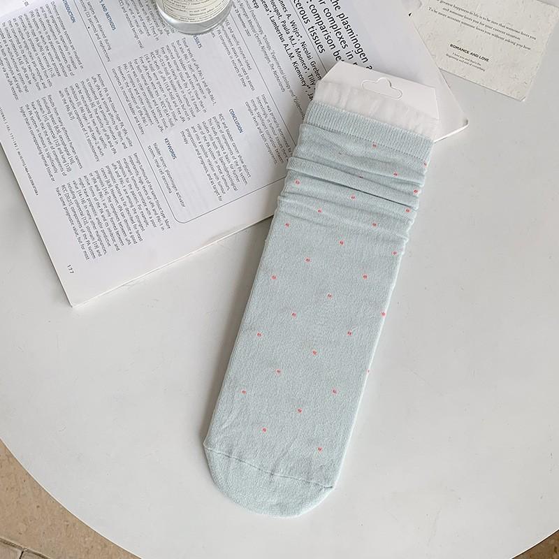 Jk Japanese Zhuji Socks Female Summer Thin Ice Silk Cool Breathable Boneless Ice Ice Socks In The Tube Month Pile Socks
