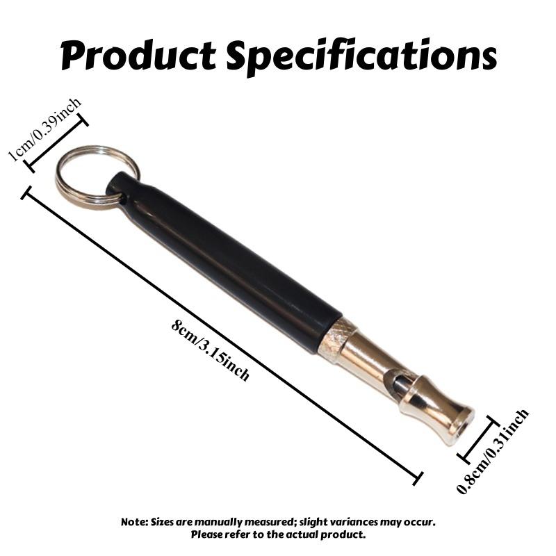 Train Ultrasonic Dog Whistle with Adjustable Frequency – Stainless Steel Training Whistle for Recall & Behavior Correction
