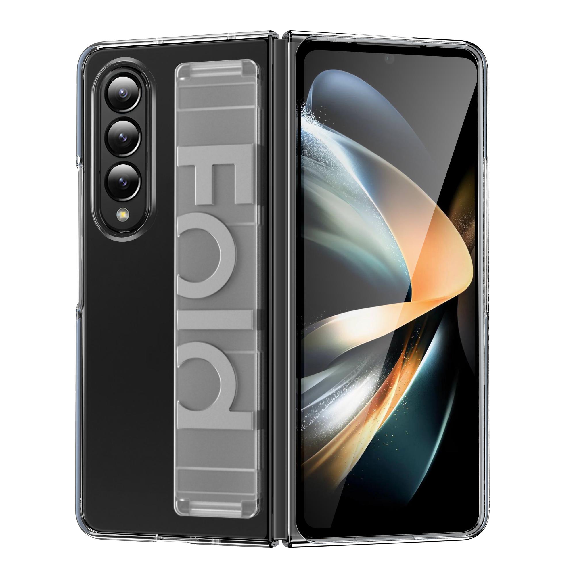 

Soft Silicone Wristband Bracket Strap Case For Samsung Galaxy Z Fold 6 5 4 3 ZFold 3 Cases Ultra Thin Matte Hard Cover For Z Fold 3