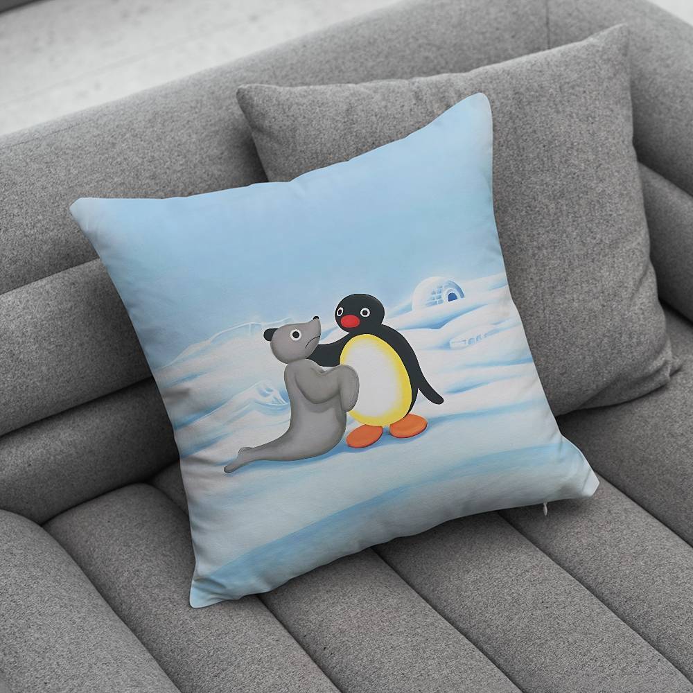Penguin PPingu Pillow Case Pillowcase Home Sofa Cushions Car Cushions Pillowcover Office Pillowshell Pillow