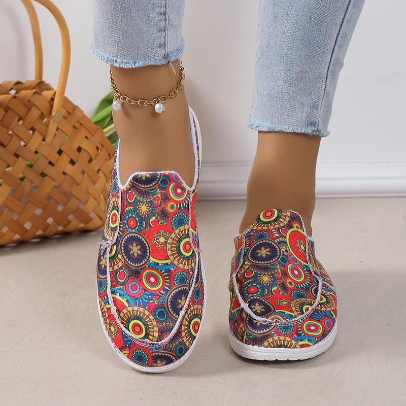 New Women's Shoes Basic Women's Flat Shoes Trend Casual Flat Shoes Round Toe Wedge Heels Women's Single  2025