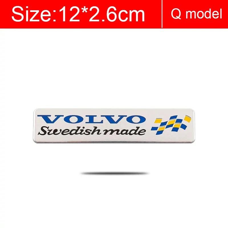 1pcs Car Accessories 3D Aluminum Logo Indoor Decoration Fender Trunk Stickers For Volvo Rdesign T6 AWD C30 C70 S40 S60 S70 S80