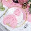 12 Stück Mull-Servietten 20x20 Zoll Weicher Käsetuch Falten Dinner-Servietten für Hochzeiten Party Empfang Jahrestag