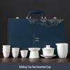 Mutton Fat Jade Dehua Porcelain Kung Fu Tea Set Souvenir