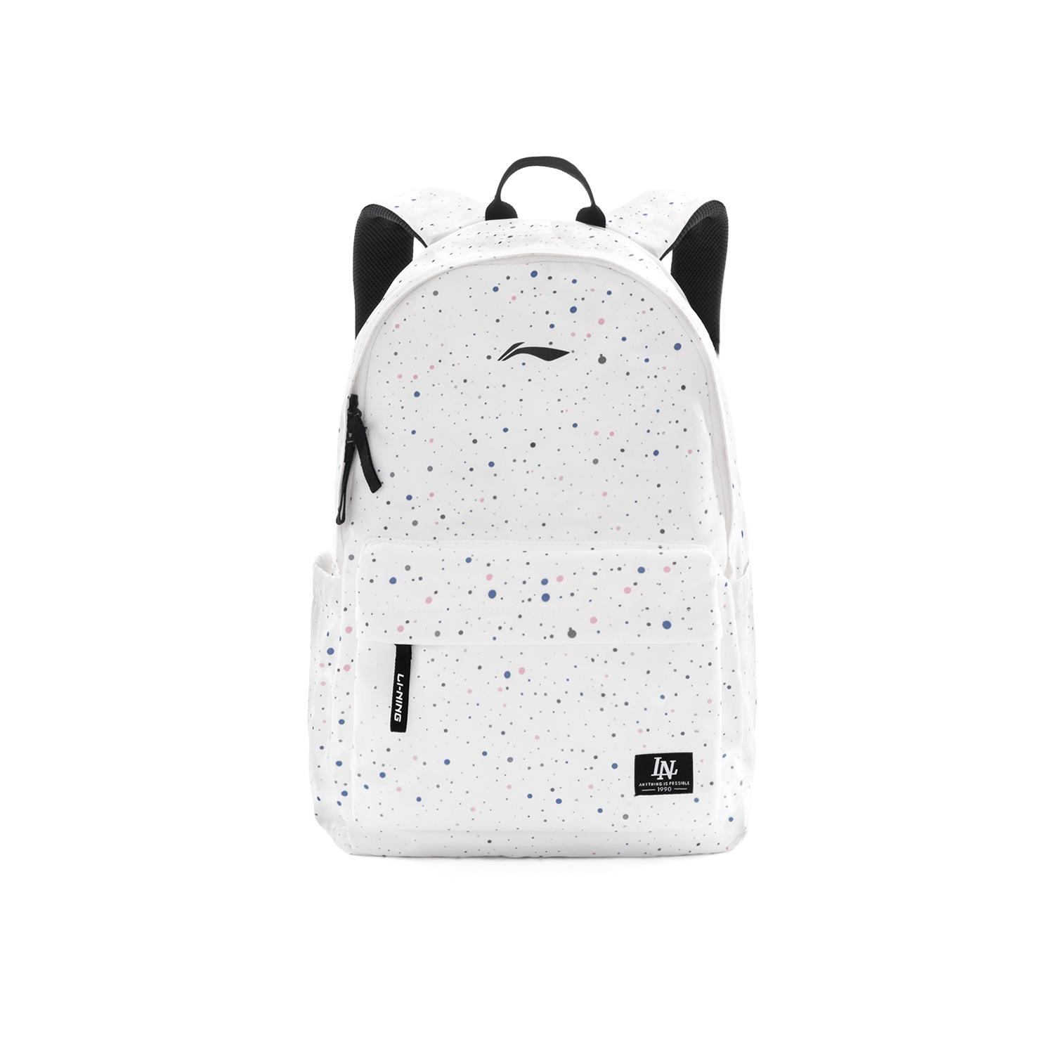 Li Ning Polyester Laptop Bag Backpack Regular Unisex Baby s Breath ABSV521-1
