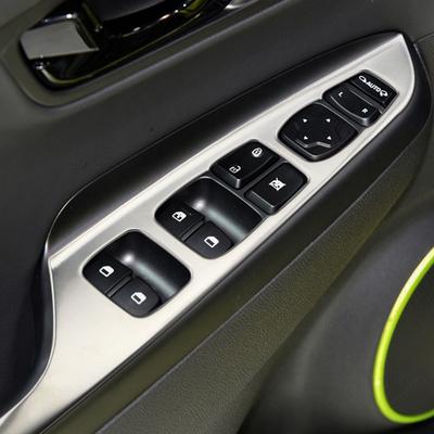 4 Teile/satz Auto Zubehör für Hyundai Kona Kauai 2017 - 2022 Tür Fenster Lift-Taste Panel Schutz Abdeckung Trim