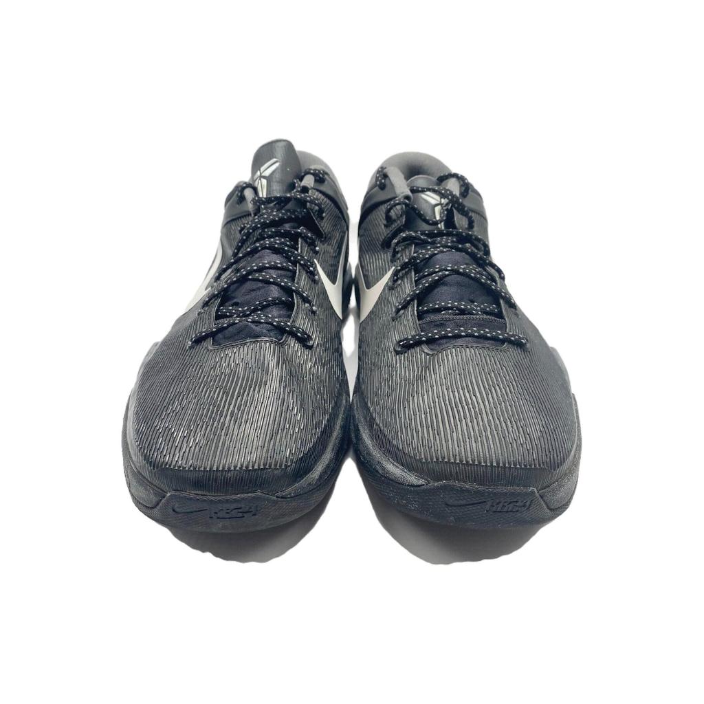 Nike Zoom Kobe 7 System Black Wolf Grey Men Sneakers White-Wolf-Grey-Clear-Grey 488371-001