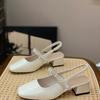 Fairy Style Design Sense Rhinestone Sandals Female 2025 Summer New Versatile French Temperament Thick Heel Thick Sole Mary Jane