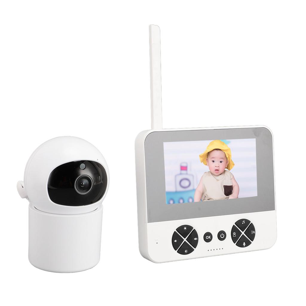 Baby Monitoring Camera 4.3in HD Screen 2 Way Intercom Night Vision Adjustable Angle Baby Monitoring