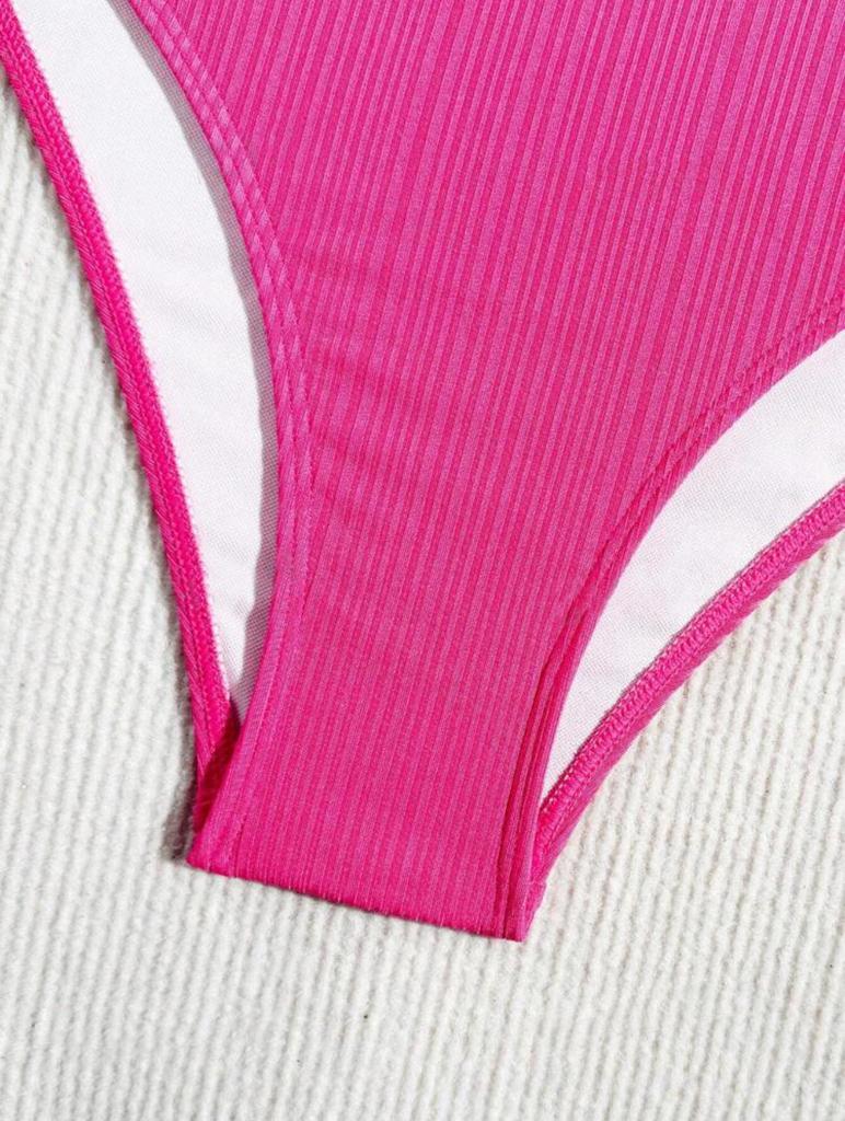 2024 Sanya Sexy Solid Lace-Up Halter Bikini Women's Swimsuit Hot Style