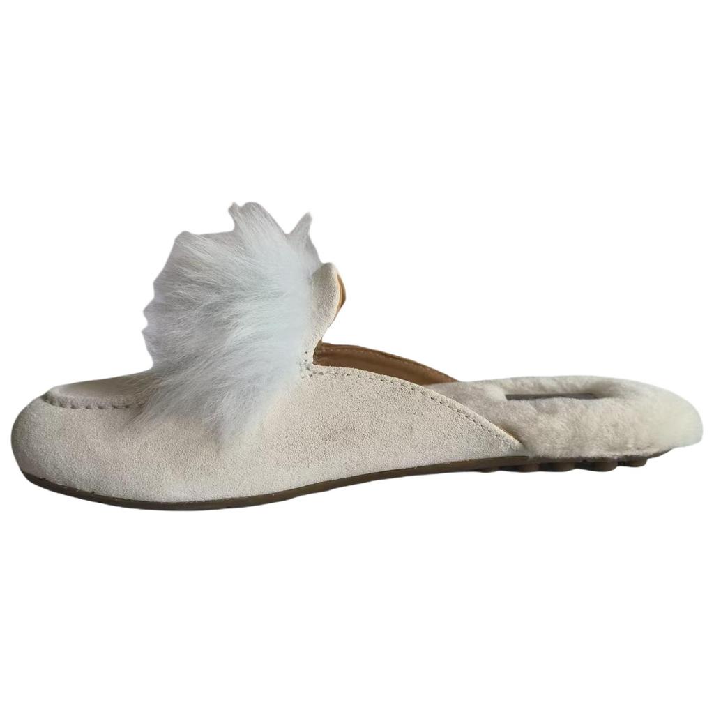 UGG Closed Toe Slippers Unisex White 1099946-JSM