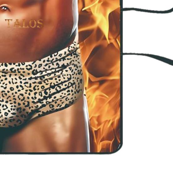 Roligt ärmlöst förkläde för män Kreativt matlagningsförkläde med justerbara midjeband White Elephant-presenter Jul förkläden för fest Julstrumpa