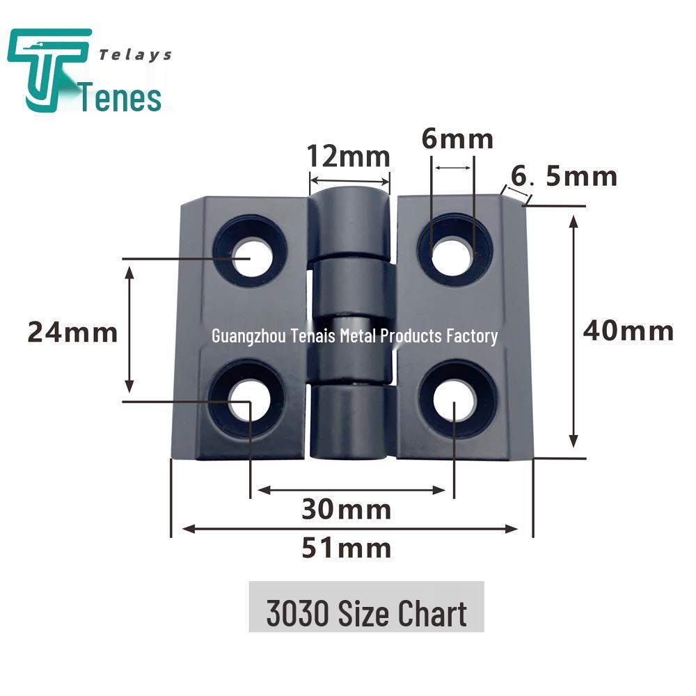 Aluminum Zinc Alloy Hinges for Cabinet Doors (2020, 3030, 3040, 4040)