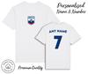 Slovenia Flag T-Shirt 2024 Personalised Name and No Adult Kids Baby, Football Euro