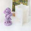 3D Andělská dívka Svíčka Silikonová forma DIY Roztomilá Dívčí soška Sádra Pryskyřice Mýdlo Pryskyřice Odlévací forma Domácí dekorace Řemeslné dárky