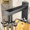Wall-Mounted Rotating Hook & Storage Rack for Kitchen Utensils - Punch-Free Installation