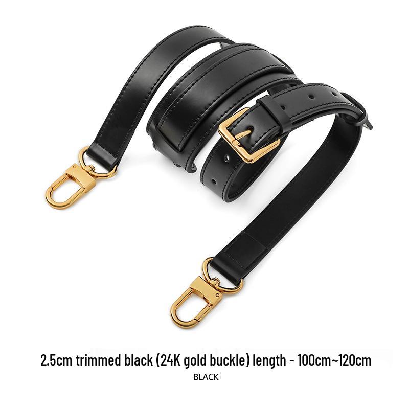 A-53 Adjustable Two-Layer Cowhide Suede Wide Shoulder Strap with Old Flower Design Replacement