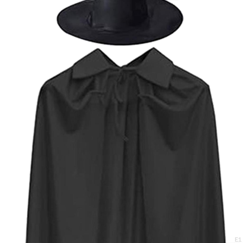 2 Stücke Halloween Cosplay Umhang Cape Kostüm Leichte Spitz Zauberer Hut