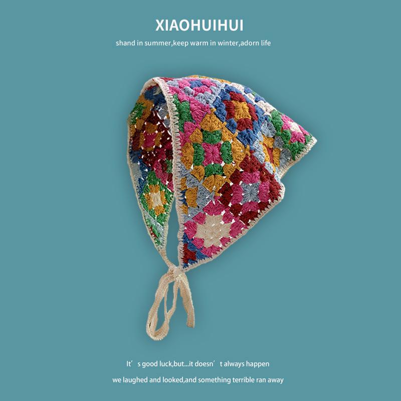 Pastoral Knitted Wool Headband - Cute, Simple Triangle Style Hair Accessory for Women