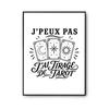 Poster I Can't I Have Tarot Reading I Can't Minimalist | Photo Paper Poster 310 G Pearlescent Finish Size A4