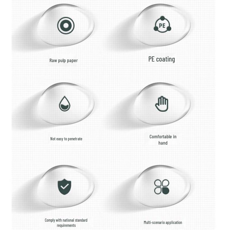 Deli LL201 Disposable Double-Layer Paper Cups