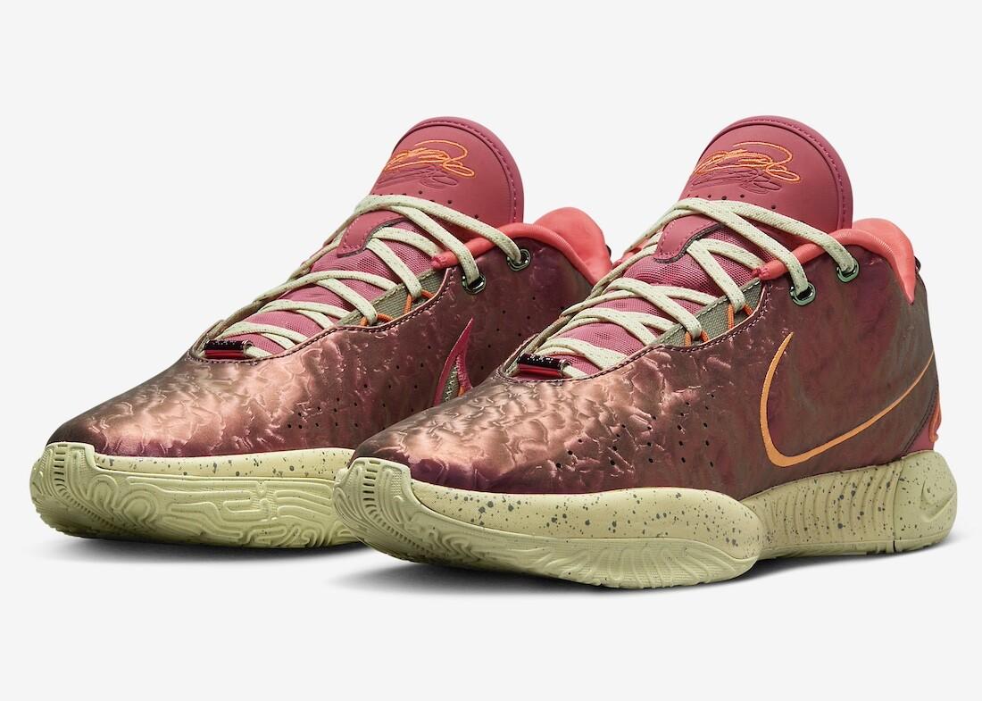 FN0709-800 Nike LeBron 21 EP Queen Conch Ember Glow Elemental Gold (Men s) 7.5