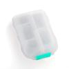 Pilulier portable compact à double couche avec 10 compartiments pour un rangement sécurisé des médicaments