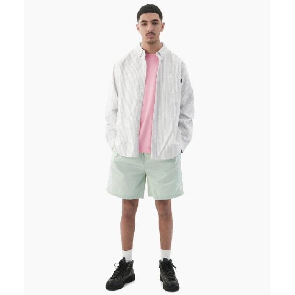 Floral Embroidered Short Mint