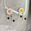 3Pcs Traceless Household Hang Hooks Wall Hanging Shower Hooks Punch Free Wall Hooks  Door Entrance