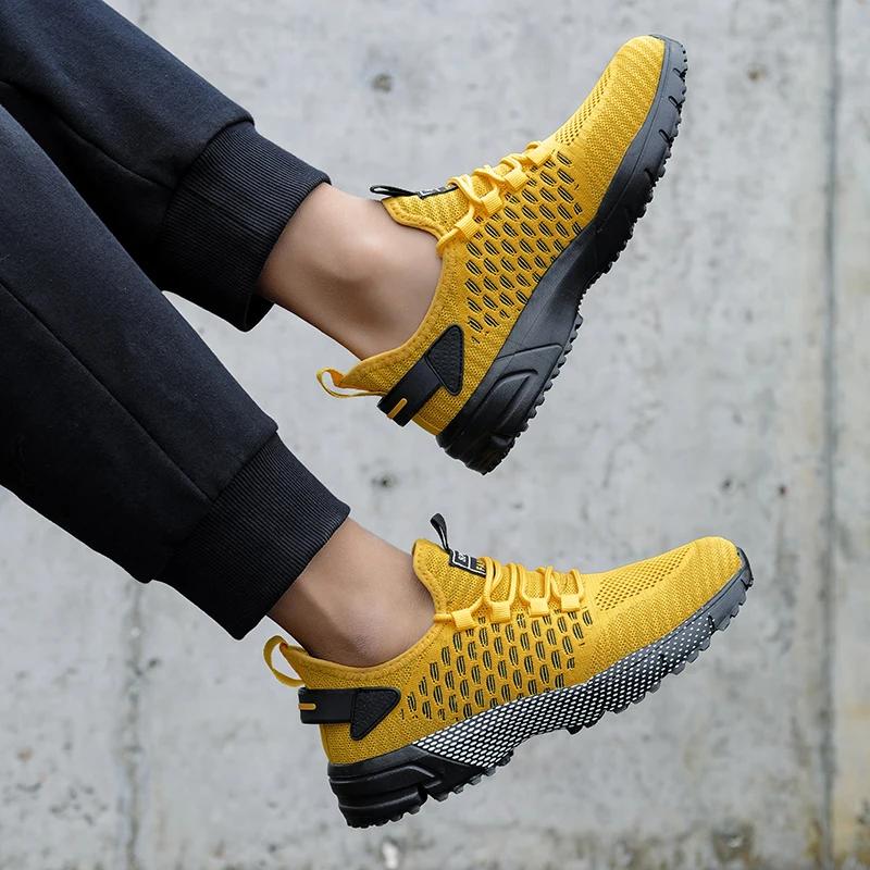 Men's Mesh Shoes Unique Grid Trend Design Breathable Comfortable Running Shoes Summer New Track  Field Basketball Sports Shoes