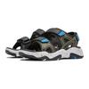 Li Ning Kids Sports Lifestyle Series Koko Simple Casual Sandals Kids Sandals Black Green YKUU022-5