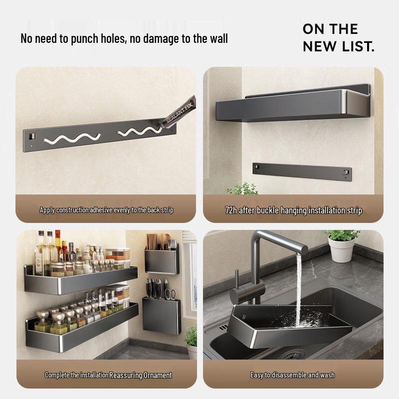 Multifunctional Rotating Kitchen Storage Rack