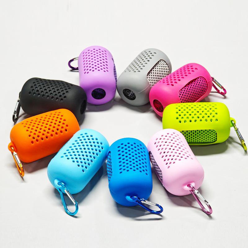 Portable Silicone Quick-Dry Cooling Towel Set with Breathable Storage Box