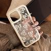 Applicable To Apple 16promax Mobile Phone Case Pearl Bow Iphone15 Temperament 13 Anti-fall 14 Acrylic 12