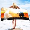 Pray to god Microfiber Lightweight Thin Beach Towels,Compact Sand Free Swim Pool Blanket for Outdoor Traveling on Vacation