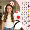 Plüsch Sportball Stirnband Weicher Stoff Fußball Volleyball Design Verstellbar Bequeme Passform für Party Kostüm Zubehör