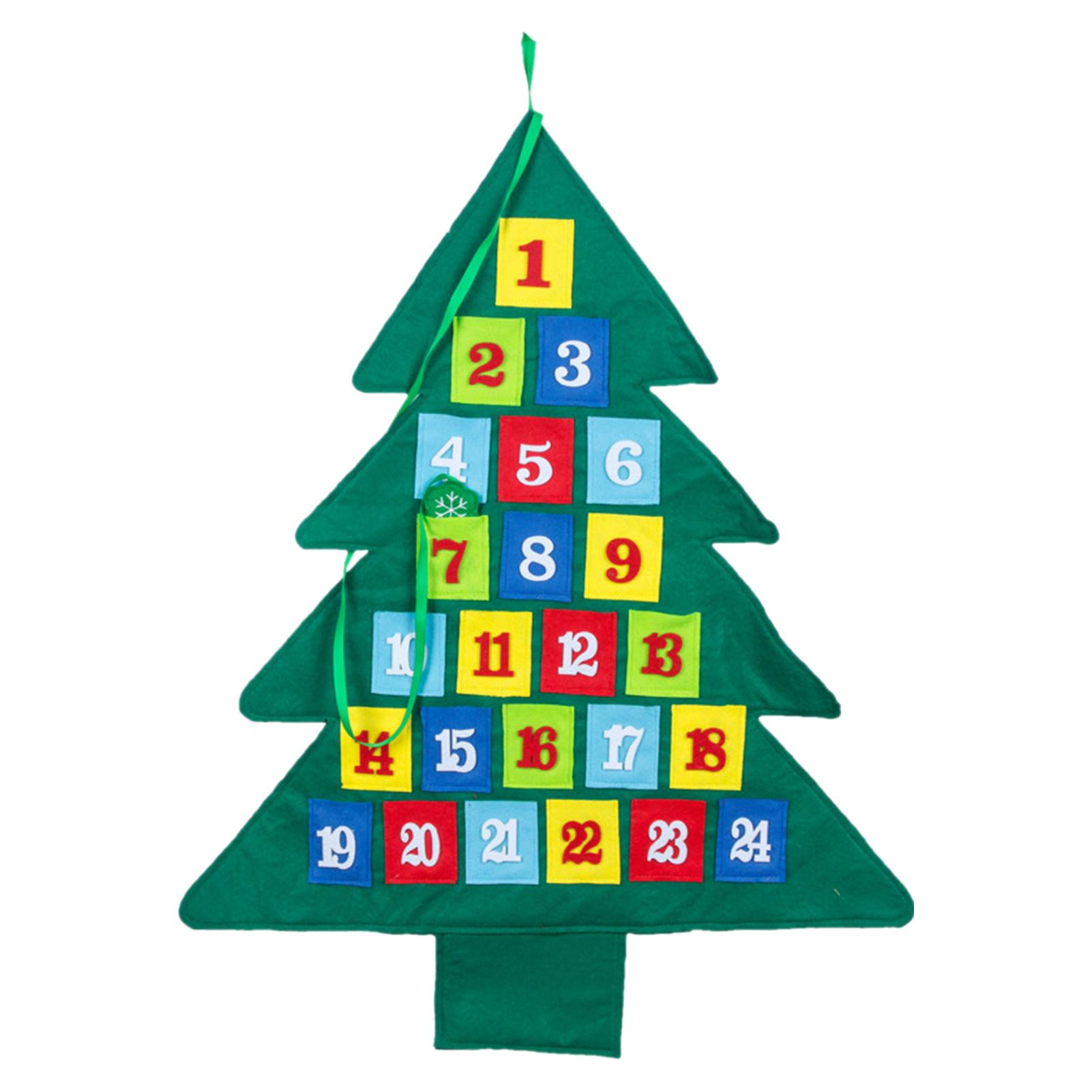 Christmas Tree Advent Calendar Wooden Christmas Tree Shape Advent Calendar Christmas Countdown Calendar Countdown To Christmas