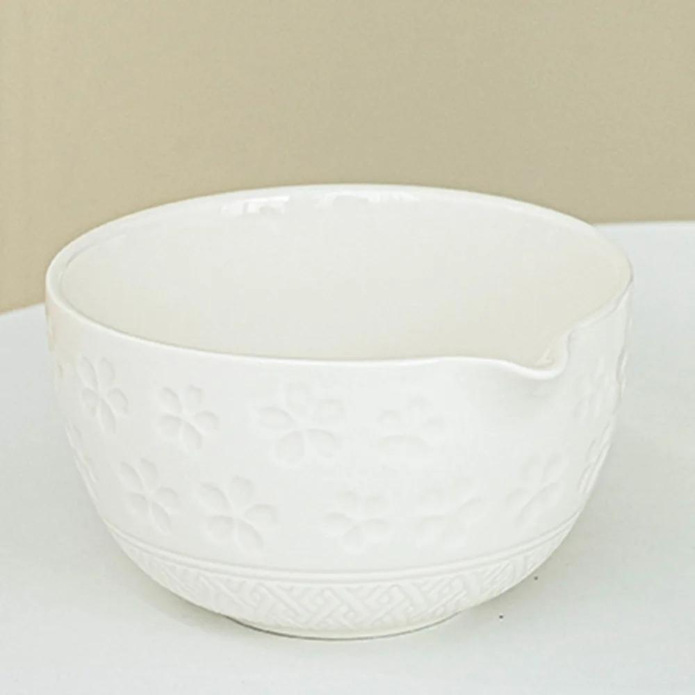 Простая керамическая чаша для матча Японская матча Большая вместимость Держатель для матча Набор для матча Подарки