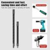 1/2Pcs Flexible Extension Bar Flexible Socket Extension Bars 1/2 Inch Driver Flexible Socket Extension Bar Wrench Extension Rod