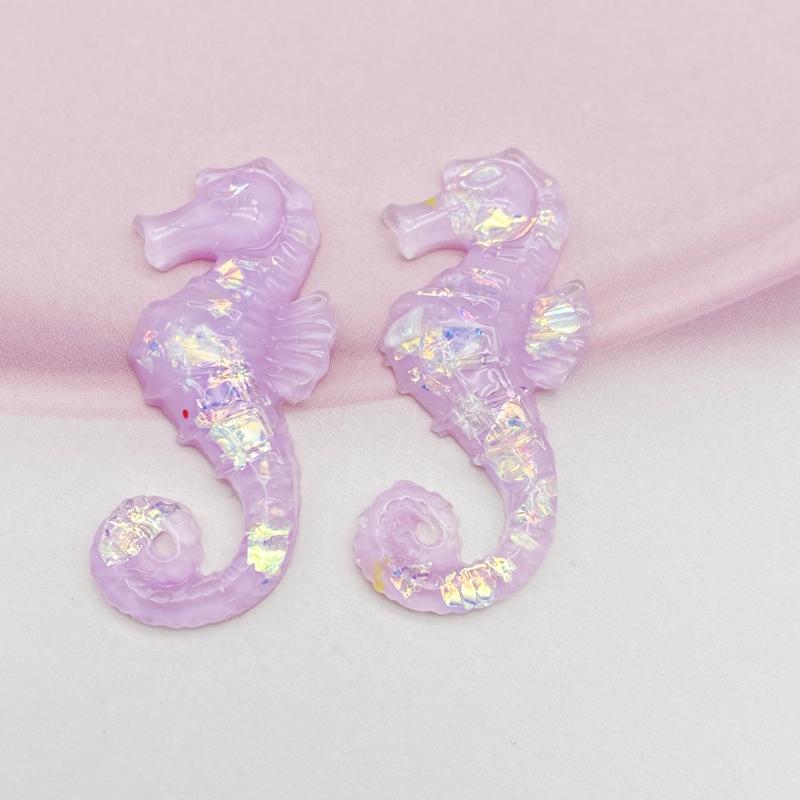 12 Stück Kawaii Süße Gemischte Cartoon Seepferdchen Flache Rückseite Harz Cabochons Scrapbooking DIY Schmuck Bastel Dekoration Zubehör G64