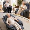 Lift Chair with Soft Corduroy Cover, Recliner Chair with Remote Control and Side Pockets, Dark Grey