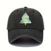 Boné de beisebol com estampa de árvore de Natal, proteção solar, adequado para homens e mulheres, como presente de Natal