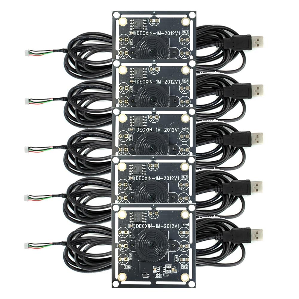 OV9732 1MP USB Camera Module, HD 30fps 100° Wide Angle Manual Focus, Driver Free Plug & Play for Windows/Android/Linux, 2M Cable