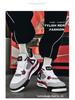 AJ4 Men's Little White Cement High-Top Basketball Sneakers, Thick-Soled, Autumn 2025 Trendy Edition