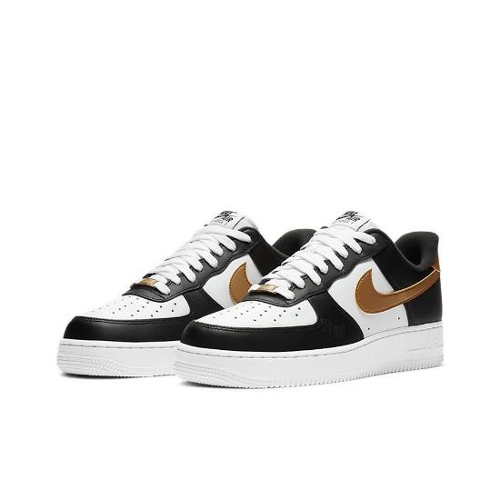 

Nike Air Force 1 07 Black Gold CZ9189-001 Men s Shoes EU 42 чёрный/белый