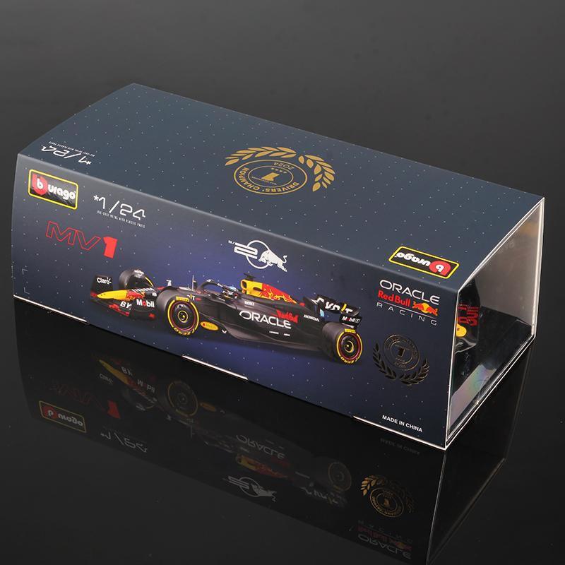 Burago 1:24 Red Bull Racing F1 Rb20 Formula Las Vegas Gp Modello Auto in Lega #1 Verstappen #11 Perez Giocattolo Statico Diecast