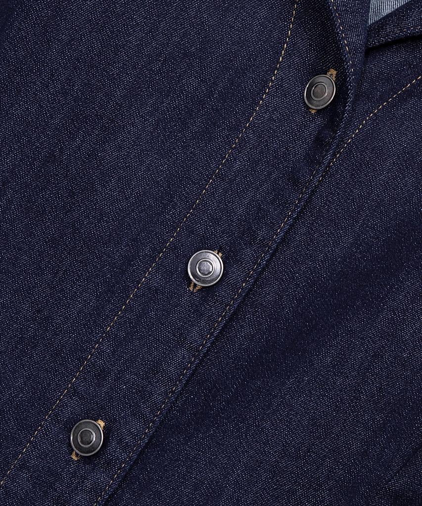 Mind Bridge Woman [W] Shirt-Style Collar Low Indigo Denim Dress