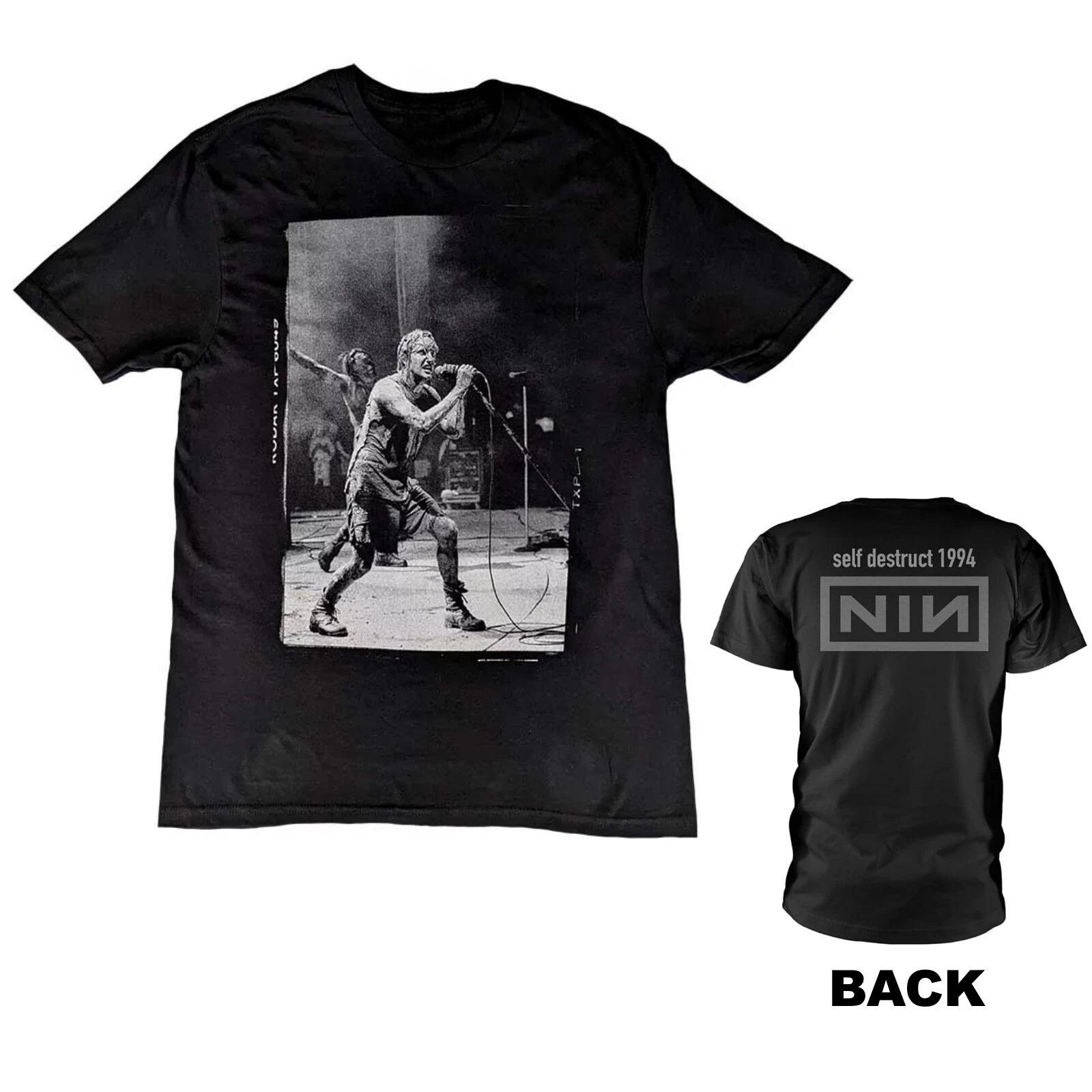 

Редкая футболка Nine Inch Nails Downward Spiral - Новая - Футболки группы NIN Размеры S-4XL Высококачественная Роскошь Подходит и для Мужчин, и для Женщин Топ Y2k S