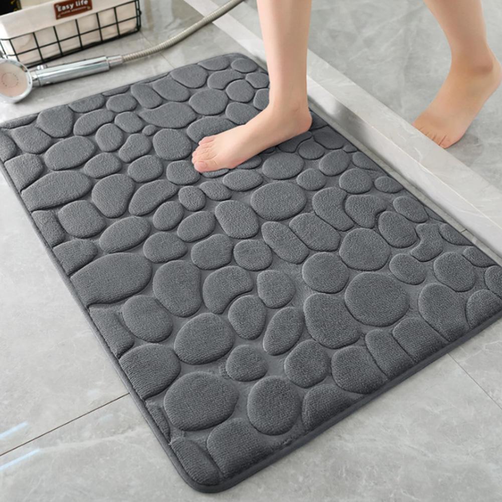 Comfortable Bath Mat Non-Slip Bathroom Mat Shower Use Bathroom Safety Thick Foam Construction Elegant Bathroom Decor
